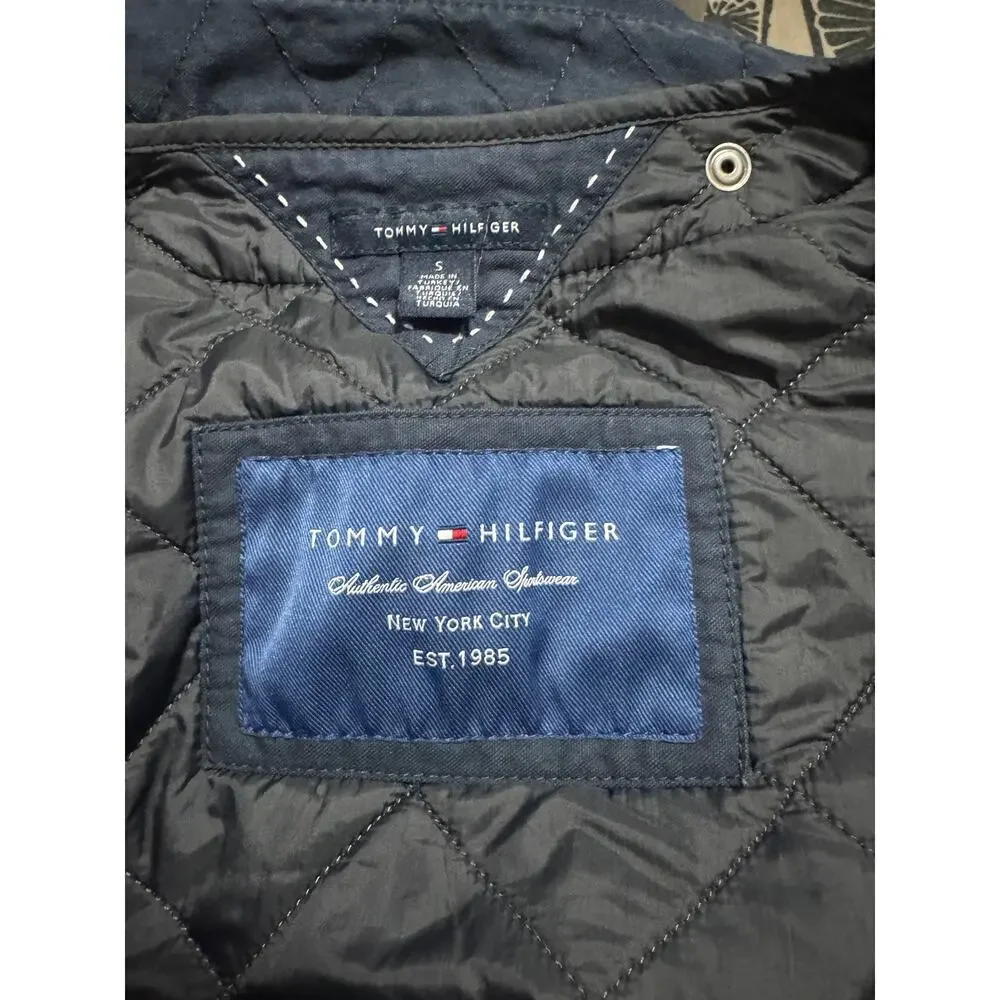 Tommy Hilfiger Navy Toggle Coat w/ Removable Lining & Hood Sz S Nautical Preppy